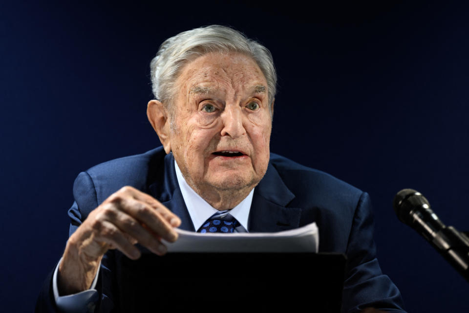 El inversor y filántropo George Soros en Davos este martes pasado/ FABRICE COFFRINI/AFP via Getty Images)