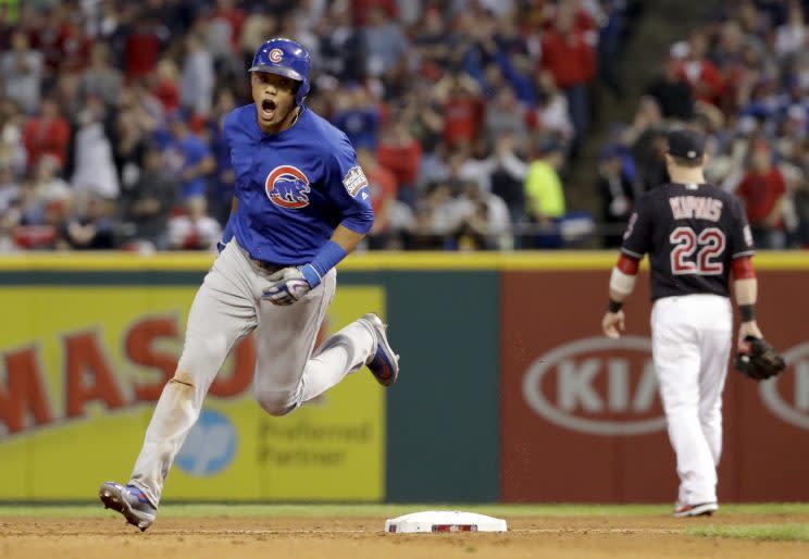 Burlington Bees on X: Former Burlington Bee Addison Russell slugged a  grand slam, helping the Cubs force a game 7 in the World Series.   / X