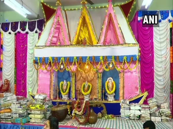  Attukal Bhagavathy Temple in Thiruvananthapuram, Kerala on Sunday. (Photo/ANI)