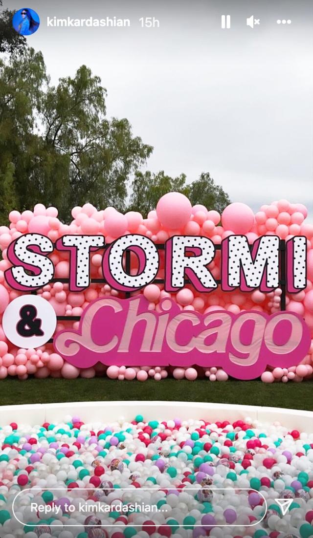 Kardashian-Jenner Family Celebrates Chicago and Stormi's Joint 4th Birthday  Party — See the Pink Pics!