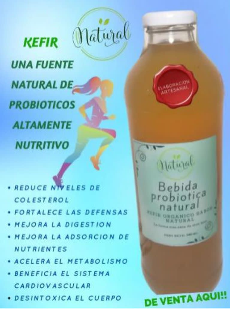 La bebida probiótica natural prohibida por la Anmat