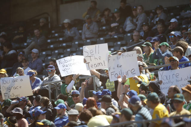 Oakland A's fans come out in full force for reverse boycott urging John  Fisher to sell team instead of heading to Las Vegas - ABC7 San Francisco