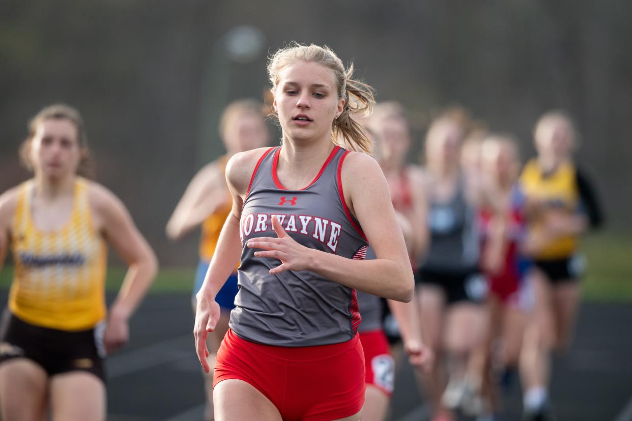 Norwayne's Jaylee Wingate drops the field in the 1,600.