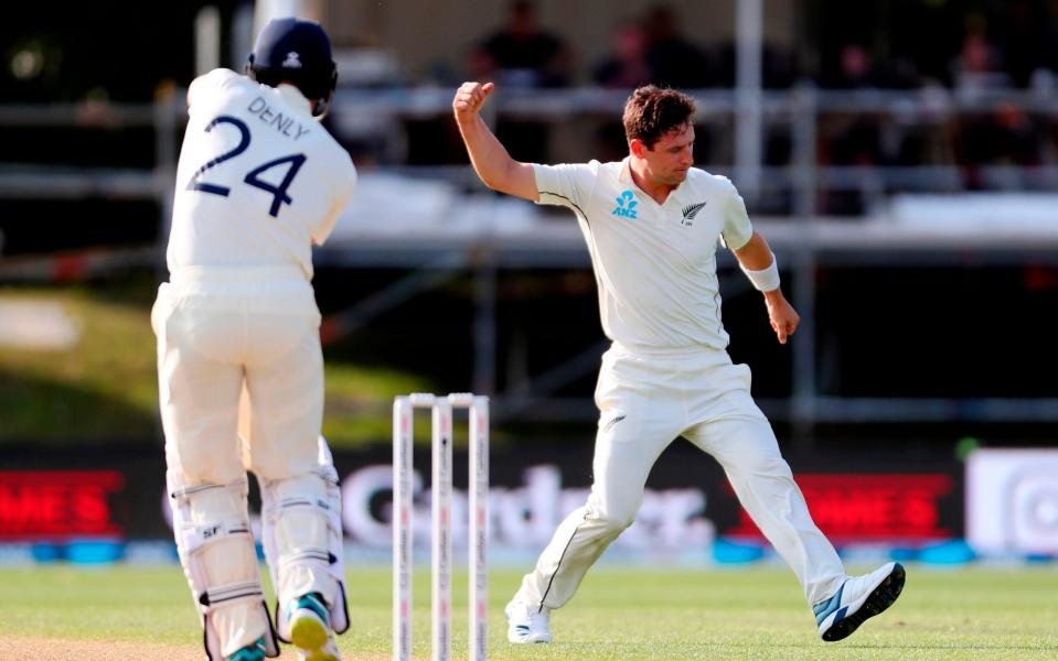 Matt Henry bowled a superb evening spell for New Zealand - AFP