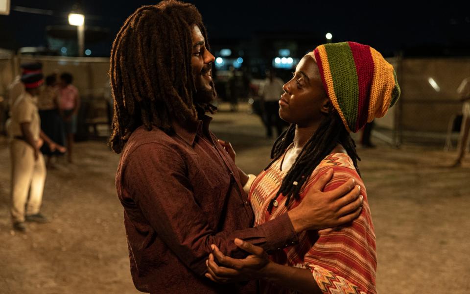 A sunny source of strength: Kingsley Ben-Adir as Bob Marley and Lashana Lynch as Rita Marley