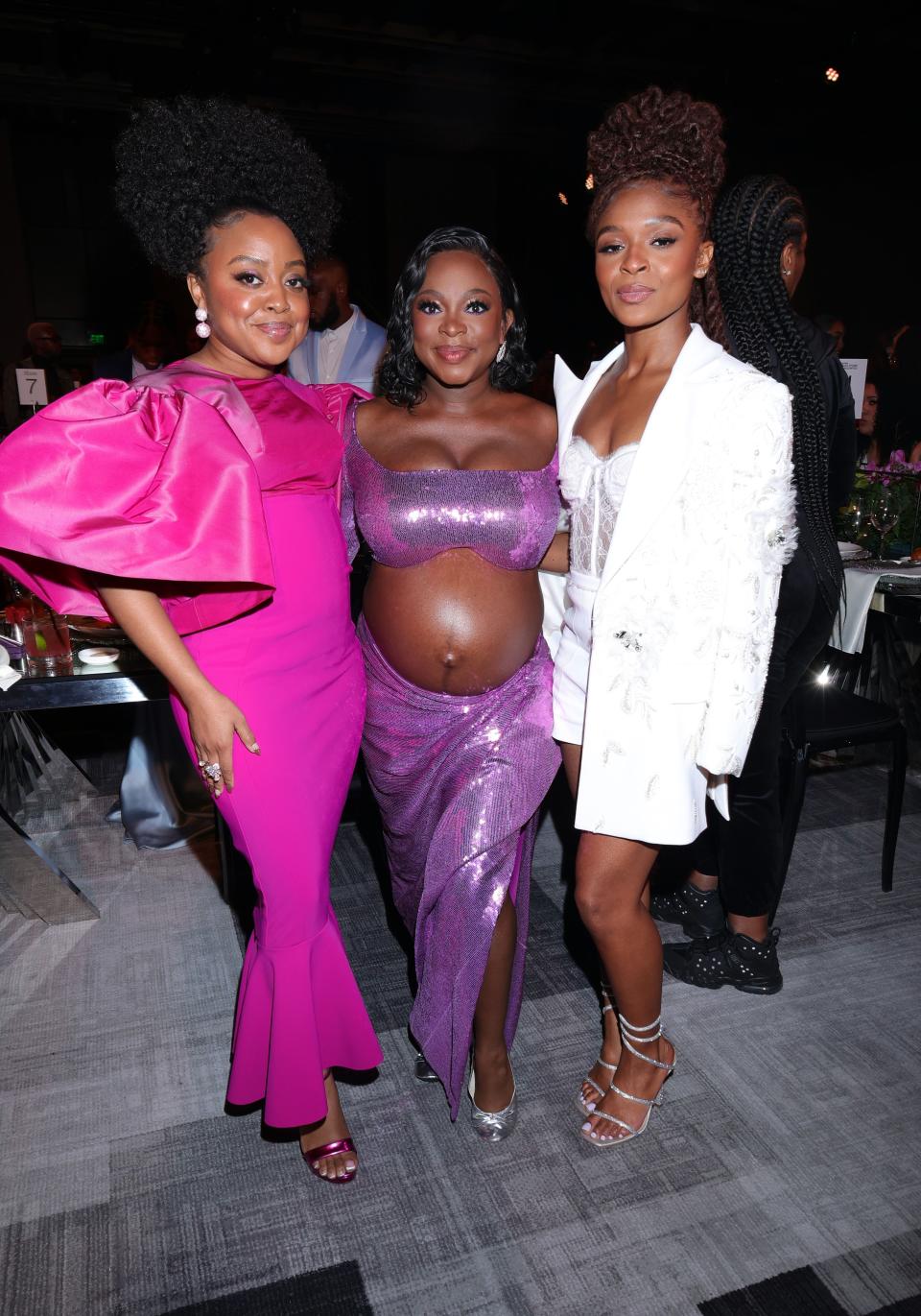 LOS ANGELES, CALIFORNIA – MARCH 09: (L-R) Quinta Brunson, Naturi Naughton, and Dominique Thorne attend the 2023 ESSENCE Black Women In Hollywood Awards at Fairmont Century Plaza on March 09, 2023 in Los Angeles, California. (Photo by Arnold Turner/Getty Images for ESSENCE)