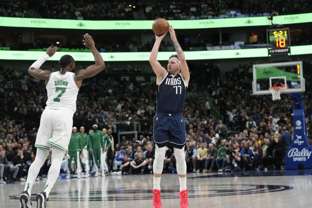 Tatum, Brown help Celtics overcome Doncic's triple-double in 119-110 win  over Mavs - The San Diego Union-Tribune