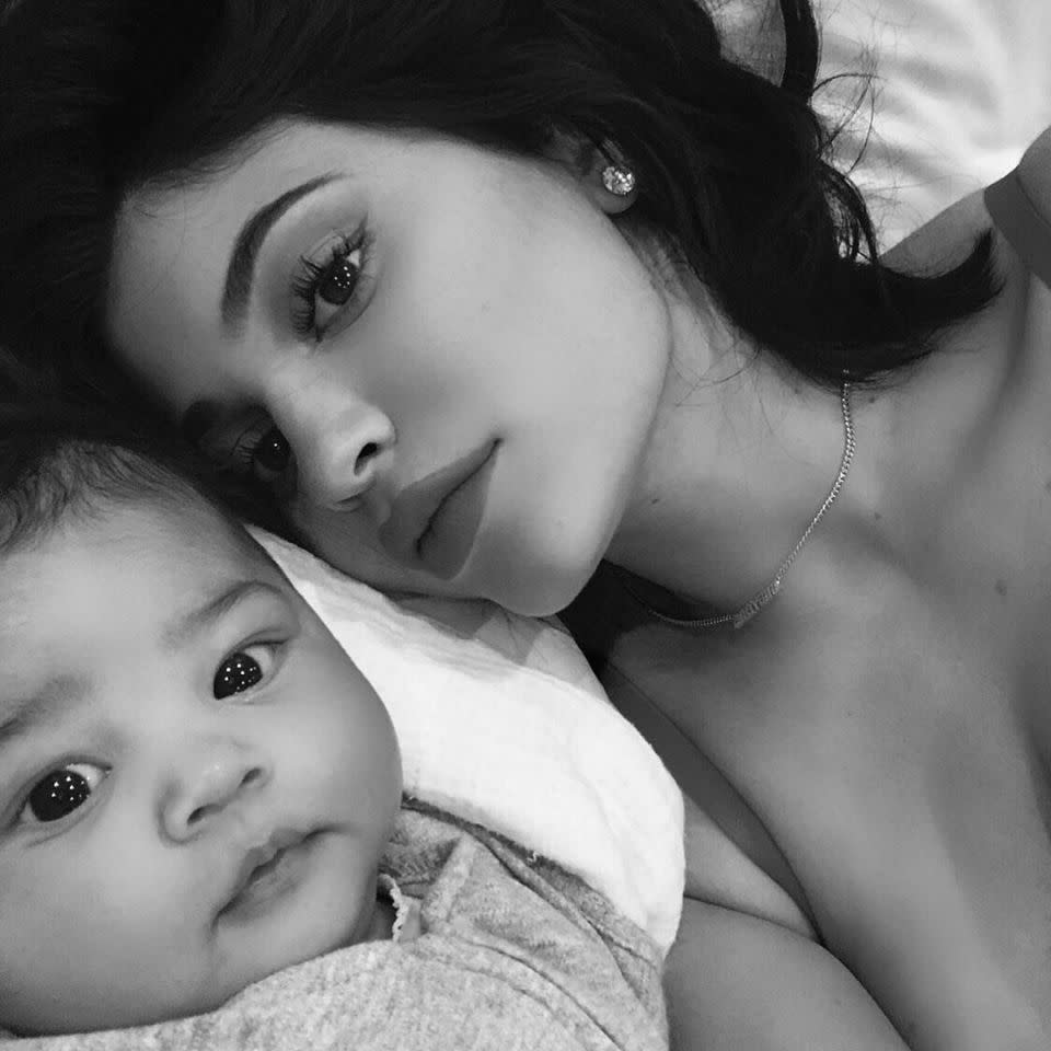 Kylie Jenner with baby daughter, Stormi. Source: Instagram/kyliejenner