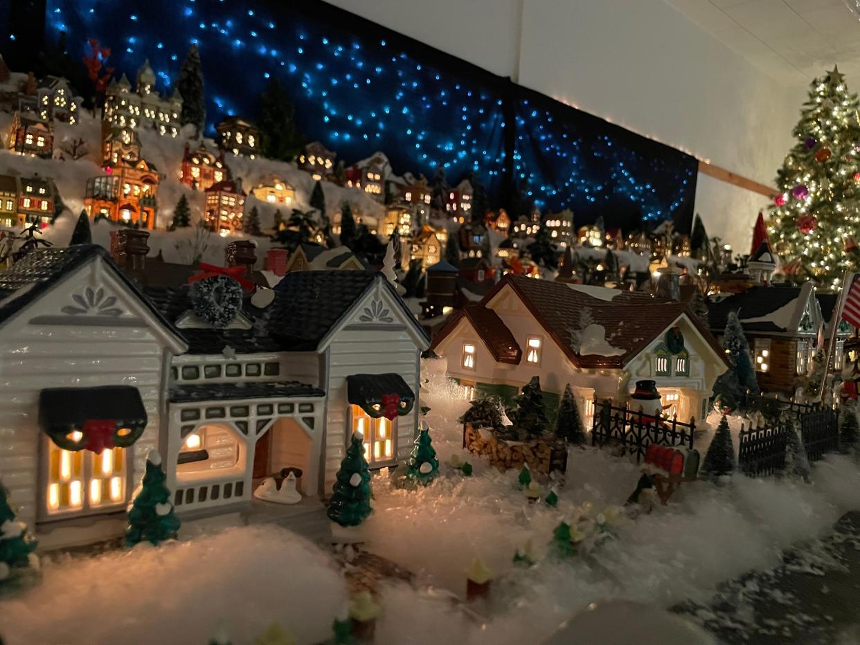 The Christmas Village inside Robin's Christmas Corner on Nov. 21, 2023.