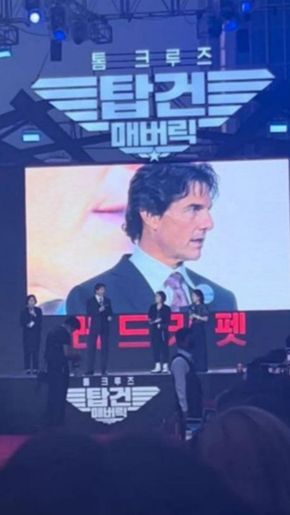 湯姆克魯斯到韓國宣傳新電影《捍衛戰士：獨行俠》。（圖／翻攝自Dcard）