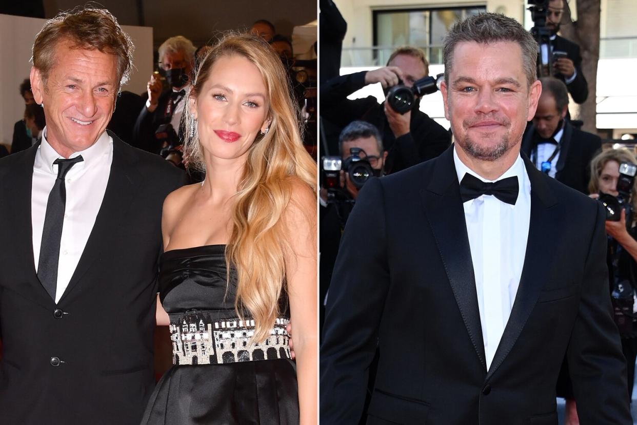 Sean Penn, Dylan Penn, Matt Damon