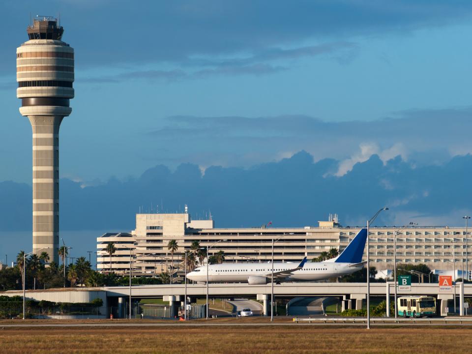 Orlando International Airport control tower.