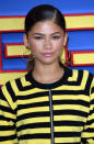<p><em>Vogue</em> cover star Zendaya shined bright at a <em>Spider-Man: Homecoming</em> photocall in London. She kept her hair and makeup fresh and youthful with a silky, low ponytail, perfectly-arched eyebrows, highlighter, and glossy pink lips. (Photo: Anthony Harvey/Getty Images) </p>
