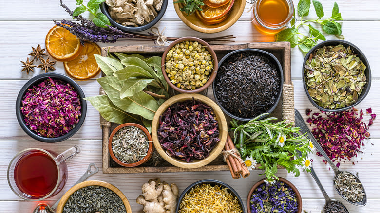 Assortment of herbs and spices