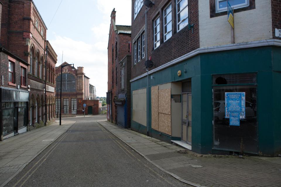 La ciudad de Staffordshire nunca se recuperó por completo tras la desaparición de la industria de la cerámica. (SWNS.com)