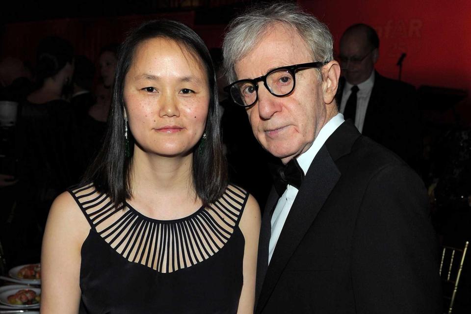 <p>Larry Busacca/Getty</p> Soon-Yi Previn and Woody Allen attend the amfAR New York Gala on February 9, 2011 in New York City.