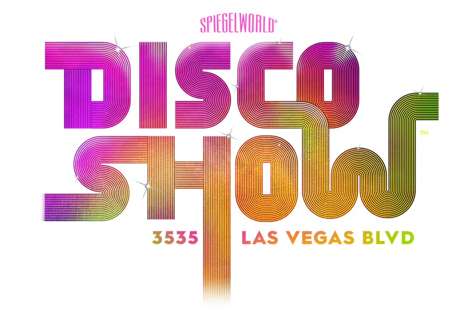 The logo for DISCOSHOW, the new experience set for The LINQ in 2024. (Image: Spiegelworld)