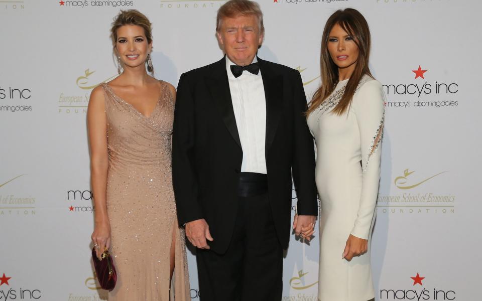 Ivanka with her father President Donald Trump and First Lady Melania - Credit: Neilson Barnard /Getty Images North America 