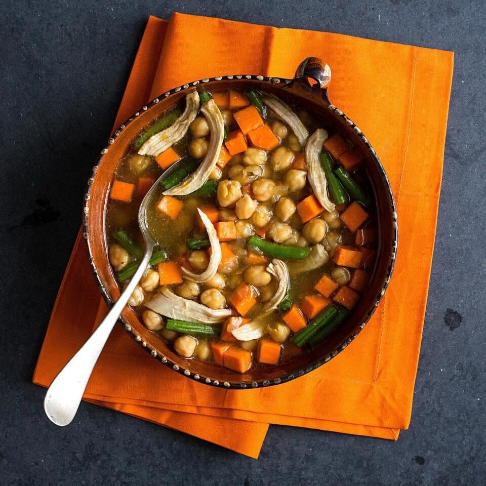 Moroccan Chicken Sweet Potato Soup