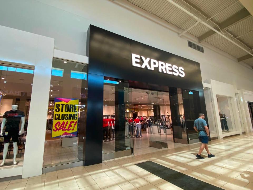 Clothing store Express at Fashion Fair mall is closing. The retailer has filed for bankruptcy and is closing underperforming stores.