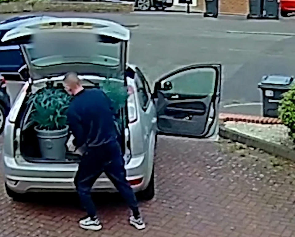 Thief caught on CCTV stealing plants in Birmingham