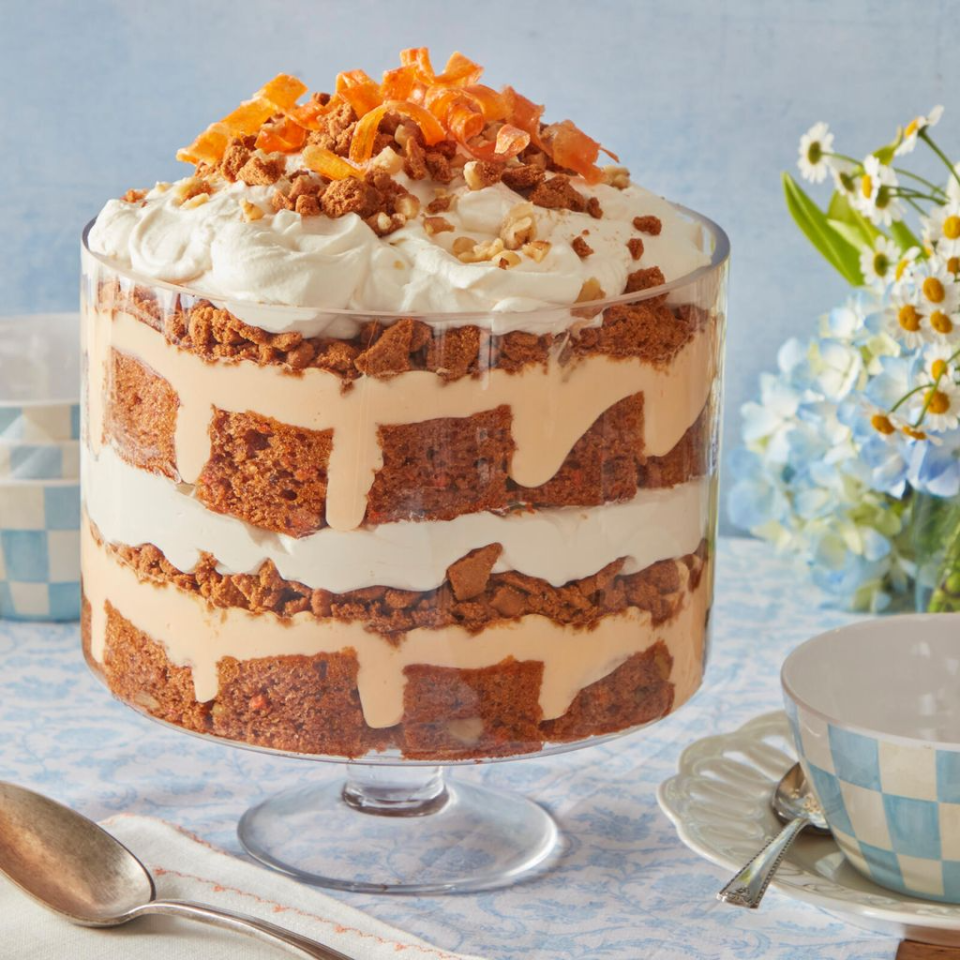spring desserts carrot cake trifle