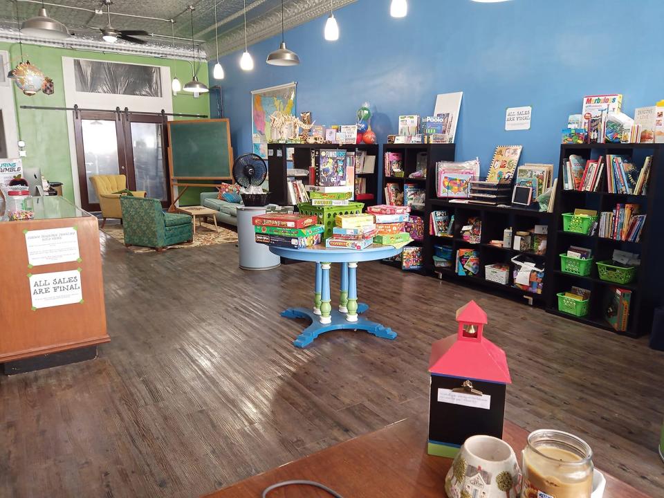 The interior of the Knowledge Emporium at 12 South Howell St. in Hillsdale.