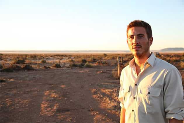 Ryan Corr on location for 'Wolf Creek 2'. Photo: Roadshow Films