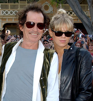 Keith Richards and Theodora Richards at the Disneyland premiere of Walt Disney Pictures' Pirates of the Caribbean: At World's End