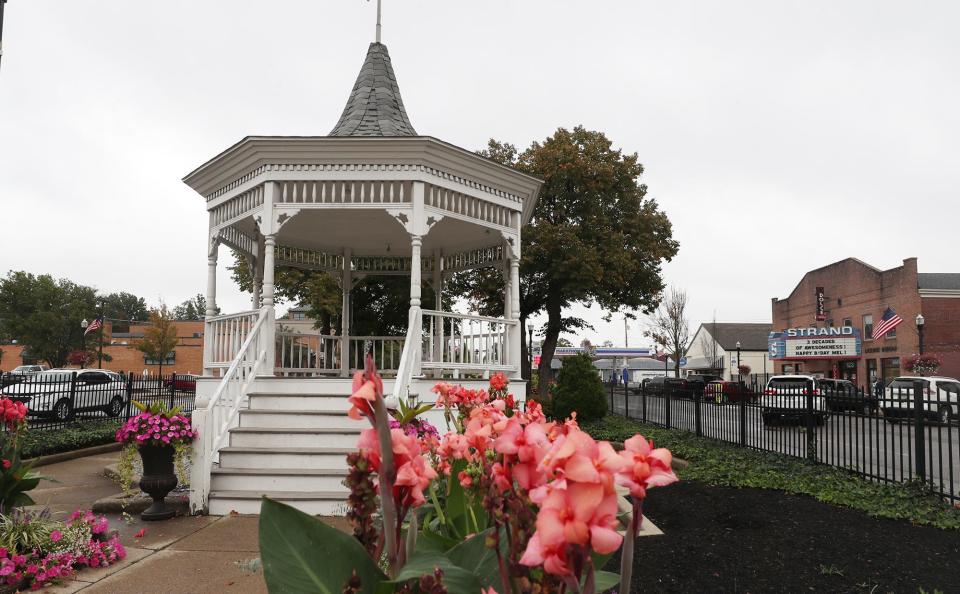 The East Park Gazebo sits in the center of a small park in the middle of Broad Street in downtown Wadsworth.