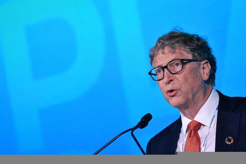 <p>Anche Bill Gates mollò Harvard per fondare Microsoft. (Photo by MANDEL NGAN / AFP) </p>