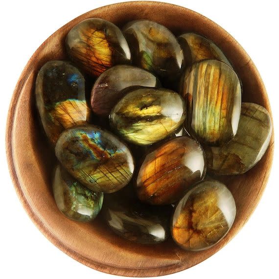 10) 1 Labradorite - Ethically Sourced Tumbled Stone