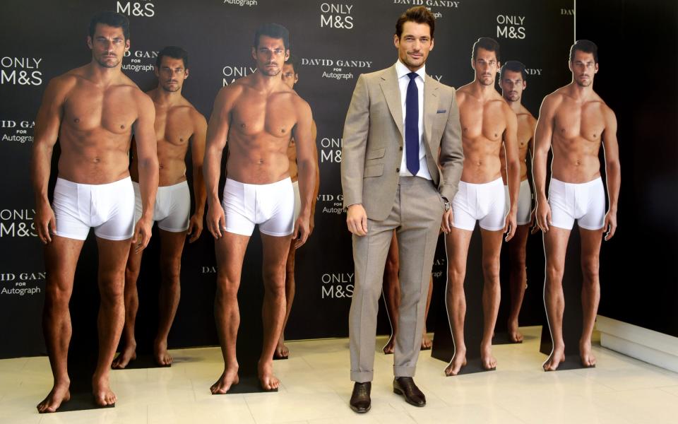 David Gandy models for M&S in 2014 - Copyright (c) 2014 Rex Features. No use without permission.