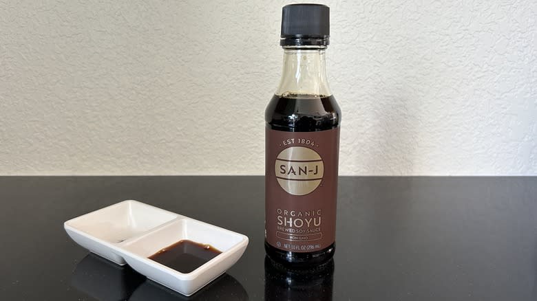 San-J soy sauce bottle 