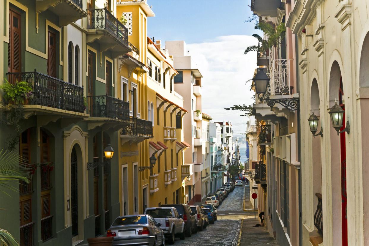 Colorful buildings in Old San Juan.