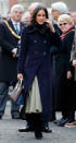 <p>On her first royal outing hand-in-hand with Prince Harry, the former actress flew the sartorial flag for Canada in a double-breasted navy coat by Mackage. But most notably, she eschewed royal tradition in favour of a handbag by Scottish brand, Strathberry.<br>It is regarded against royal protocol for female members of the Royal Family to carry large handbags. For instance, the Duchess of Cambridge will often use a clutch in order to avoid the awkward etiquette of hand-shaking while carrying out public engagements. And her rule-breaking accessory hints at a shift in royal codes of conduct. <em>[Photo: Getty]</em> </p>