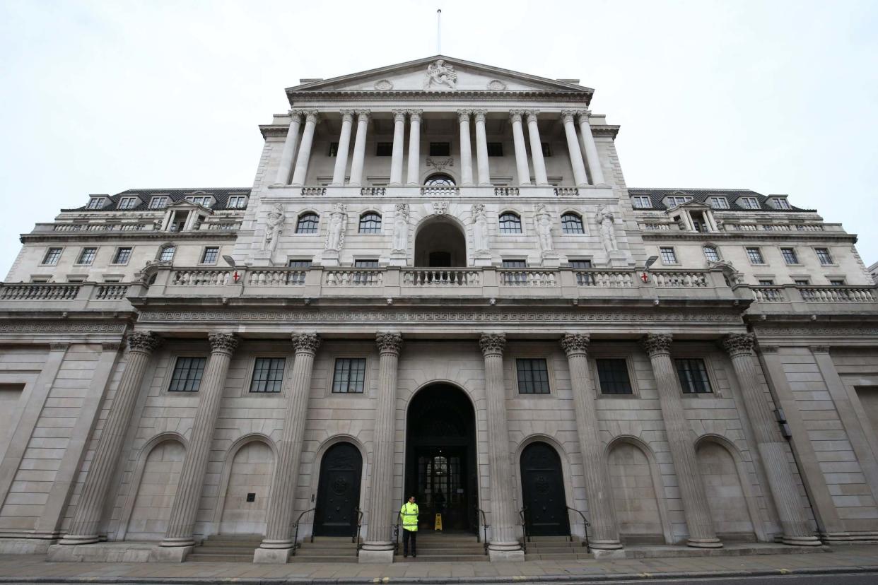 Experts expect the Bank of England to announce £100 billion of quantitative easing: PA