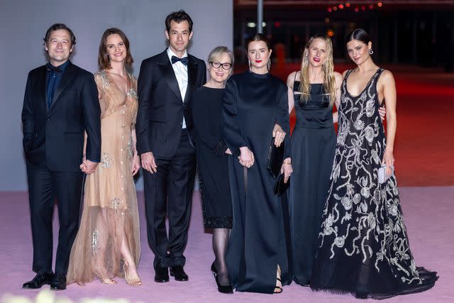 <p>Allen J. Schaben / Los Angeles Times via Getty</p> (Left-right:) Henry Wolfe, Tamryn Storm Hawker, Mark Ronson, Meryl Streep, Grace Gummer, Mamie Gummer and Louisa Jacobson at the 3rd Annual Academy Museum Gala in 2023