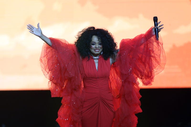 Diana Ross performs on stage during the 2019 World AIDS Day Concert “Keep the Promise” of AIDS Healthcare Foundation (AHF) at The Bomb Factory on November 29, 2019 in Dallas, Texas.