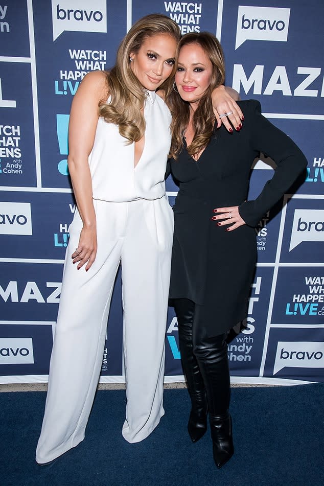 Jennifer Lopez and Leah Remini