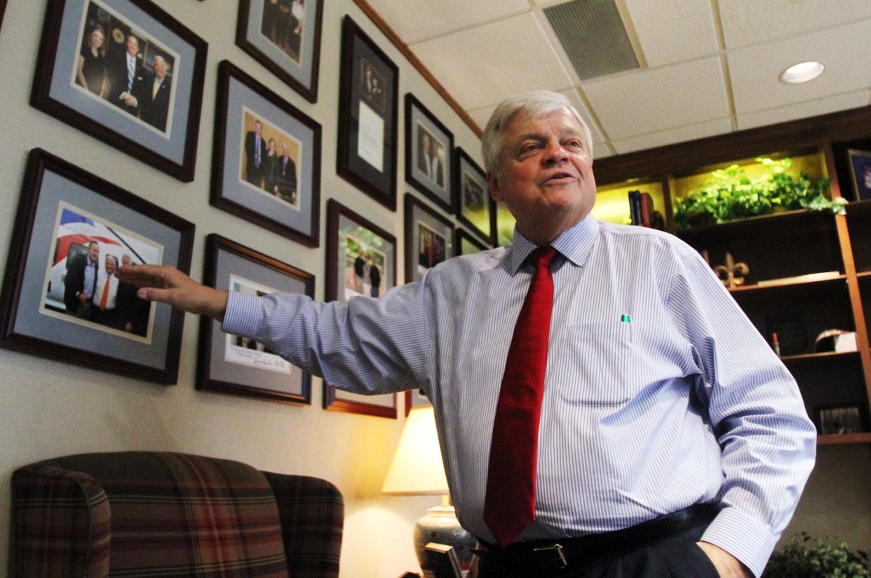 Richard Zuschlag, Chairman and CEO of Acadian Ambulance Service, speaks to The Advertiser Tuesday, April 28, 2015, at his office in Lafayette, La.