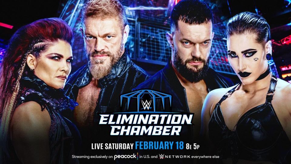 wwe elimination chamber 2023 edge and beth phoenix vs finn balor and rhea ripley