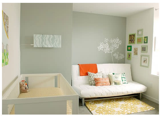 Modern Gray and Yellow Nursery