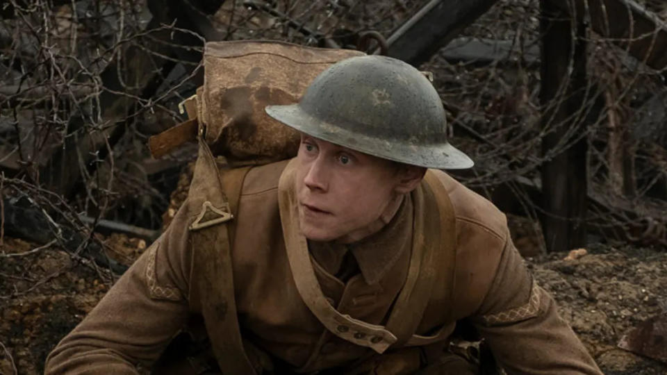 George MacKay in '1917'. (Credit: eOne)