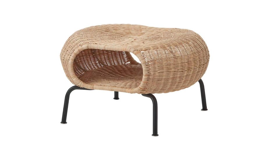 This lightweight footstool can also be used as extra seating when guests visit.