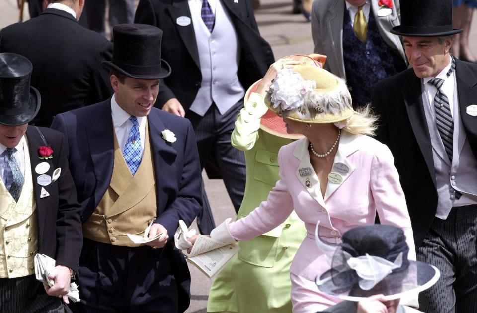 prince andrew and jeffrey epstein at ascot