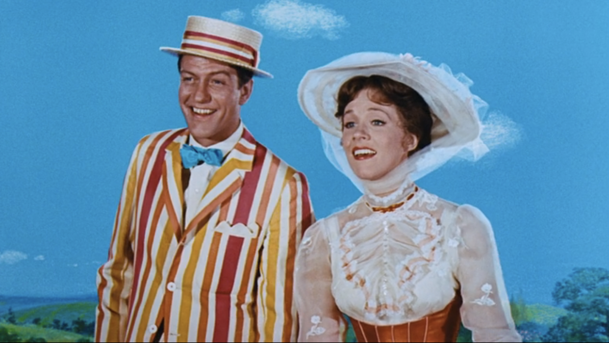  Julie Andrews and Dick Van Dyke in Mary Poppins. 