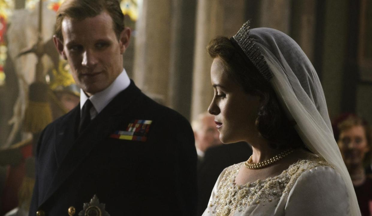 Matt Smith and Claire Foy in The Crown (Credit: Netflix)