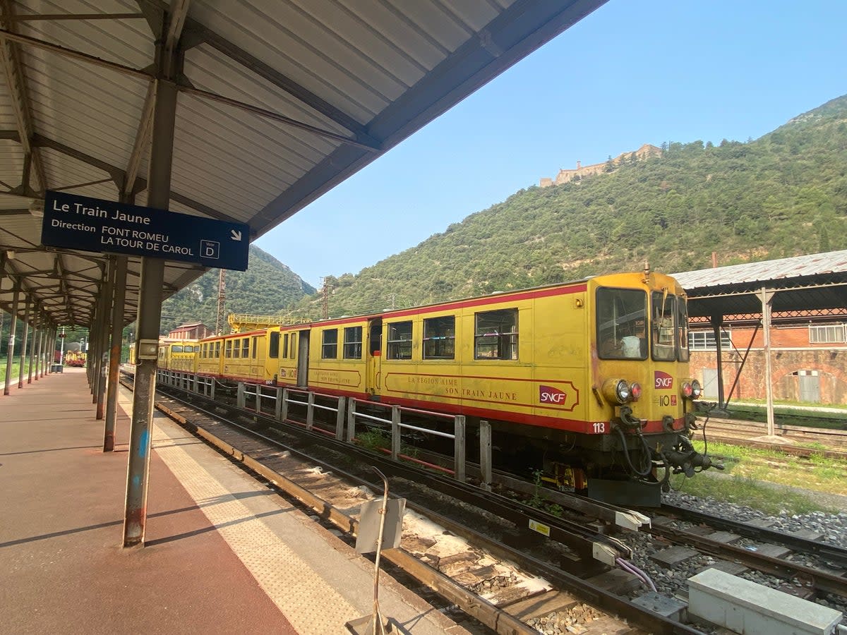 The Train Jaune has open-air carriages in summertime (Julia Hammond)