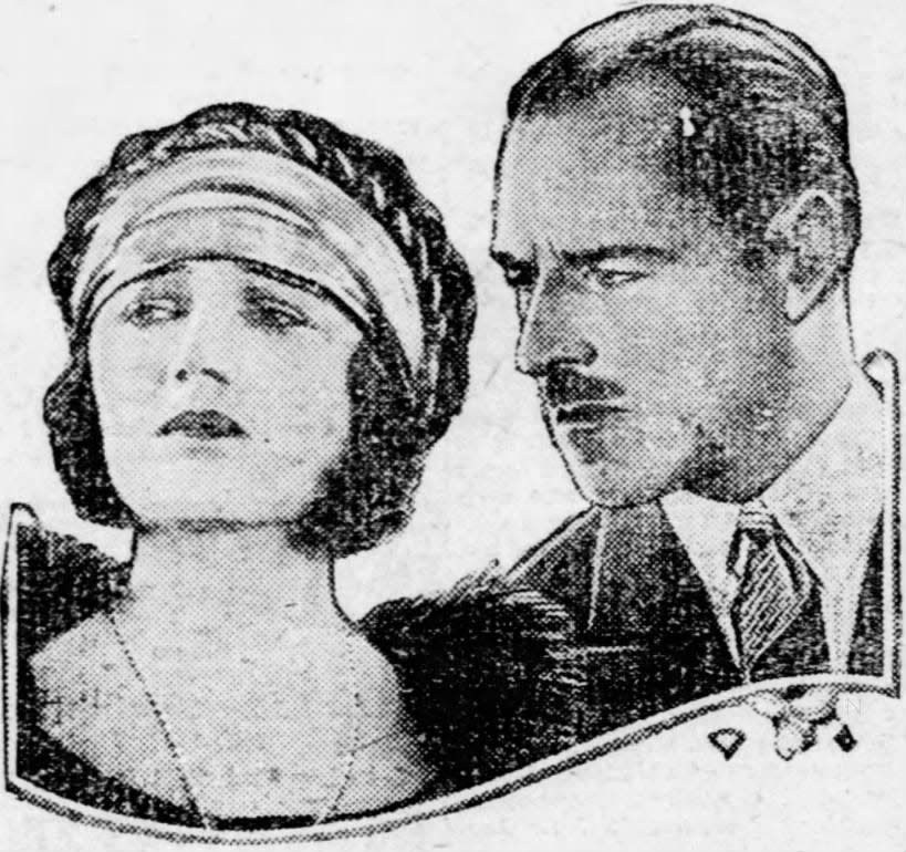 Pola Negri and Jack Holt in a scene from the Paramount Picture, “The Cheat,” a George Fitzmaurice production.